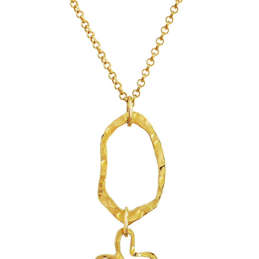 Dije Mujer Plata 925 Liberty Eslabon Mariposa Dorado - Tanya Moss