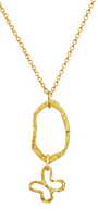 Dije Mujer Plata 925 Liberty Eslabon Mariposa Dorado - Tanya Moss