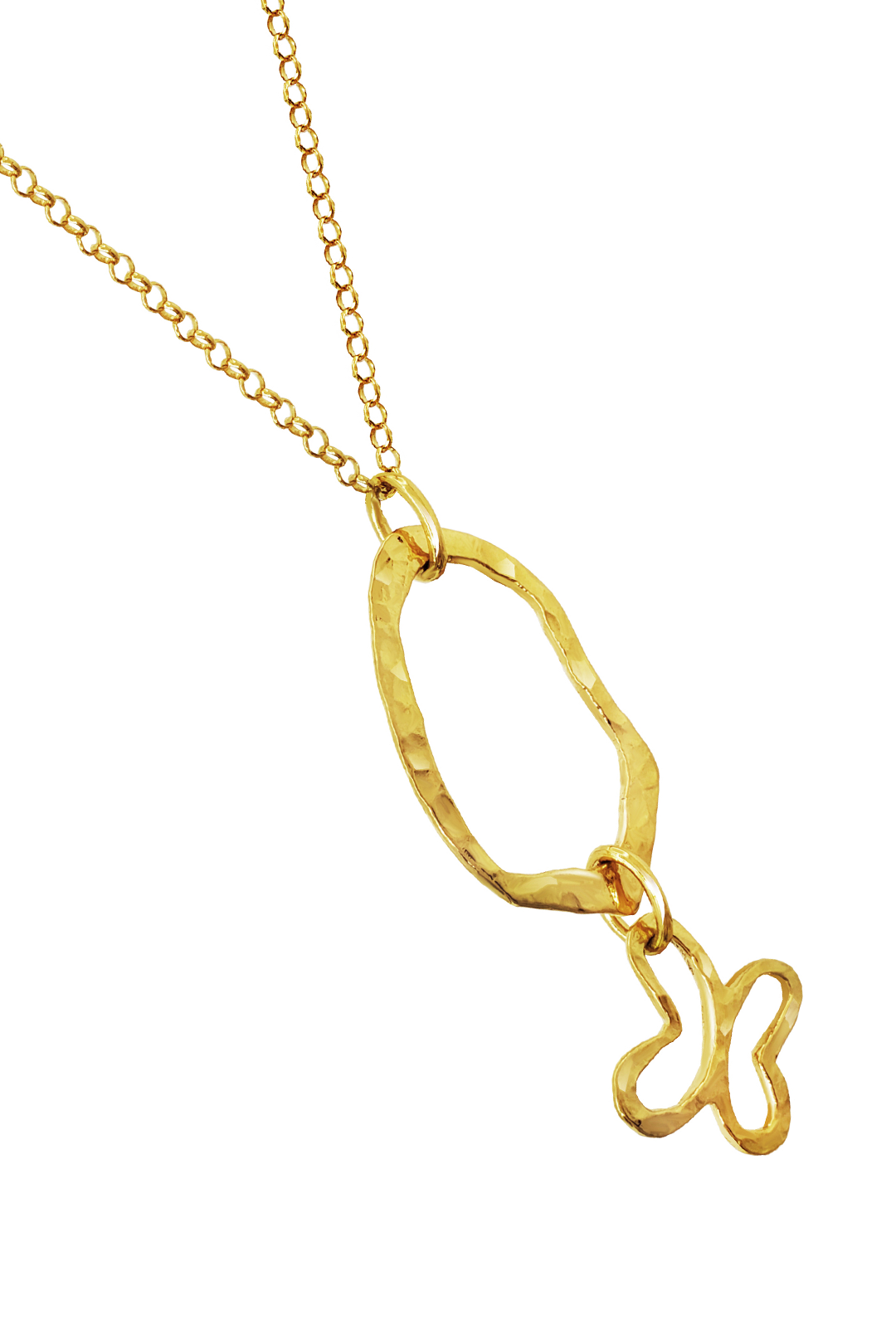 Dije Mujer Plata 925 Liberty Eslabon Mariposa Dorado - Tanya Moss