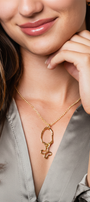 Dije Mujer Plata 925 Liberty Eslabon Mariposa Dorado - Tanya Moss