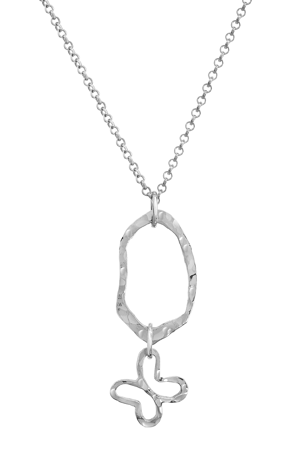 Dije Mujer Plata 925 Liberty Eslabon Mariposa