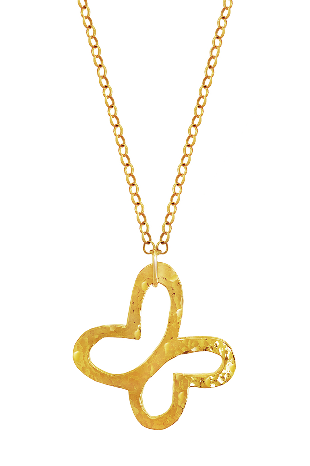 Dije Mujer Plata 925 Liberty Mariposa Grande Dorado