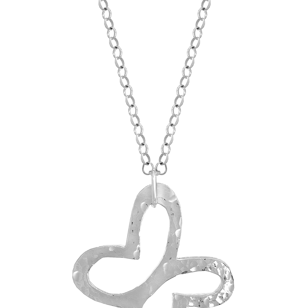 Dije Mujer Plata 925 Liberty Mariposa Grande