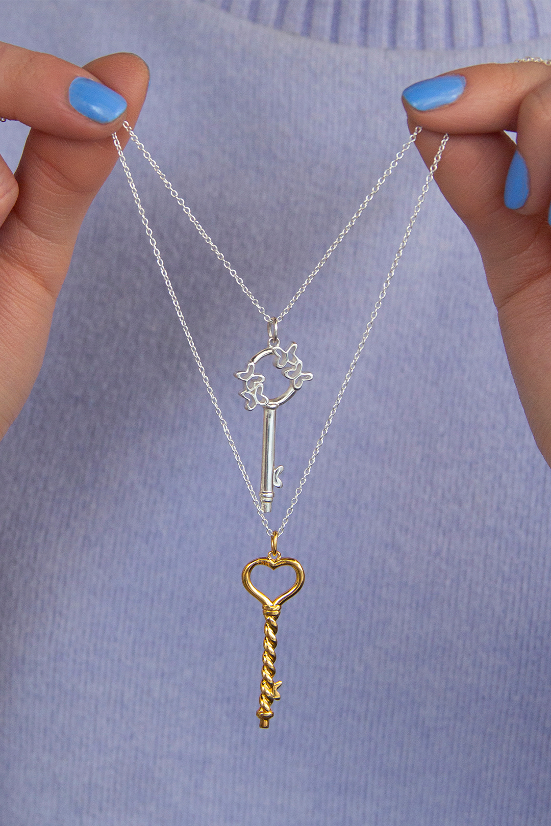 Dije Mujer Plata 925 Única Mariposas Grande