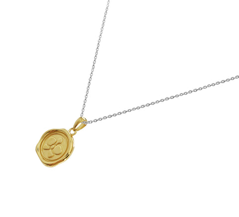 Dije Mujer Plata 925 Sellos Orquidea Dorado Cadena Plata