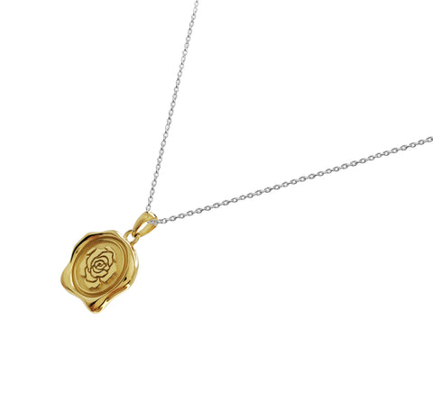 Dije Mujer Plata 925 Sellos Orosa Dorado Cadena Plata