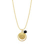 Dije Mujer Plata 925 Magia Luna Loto Agata Negra Dorado - Tanya Moss