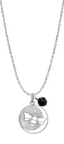Dije Mujer Plata 925 Magia Luna Prosperidad Agata Negra