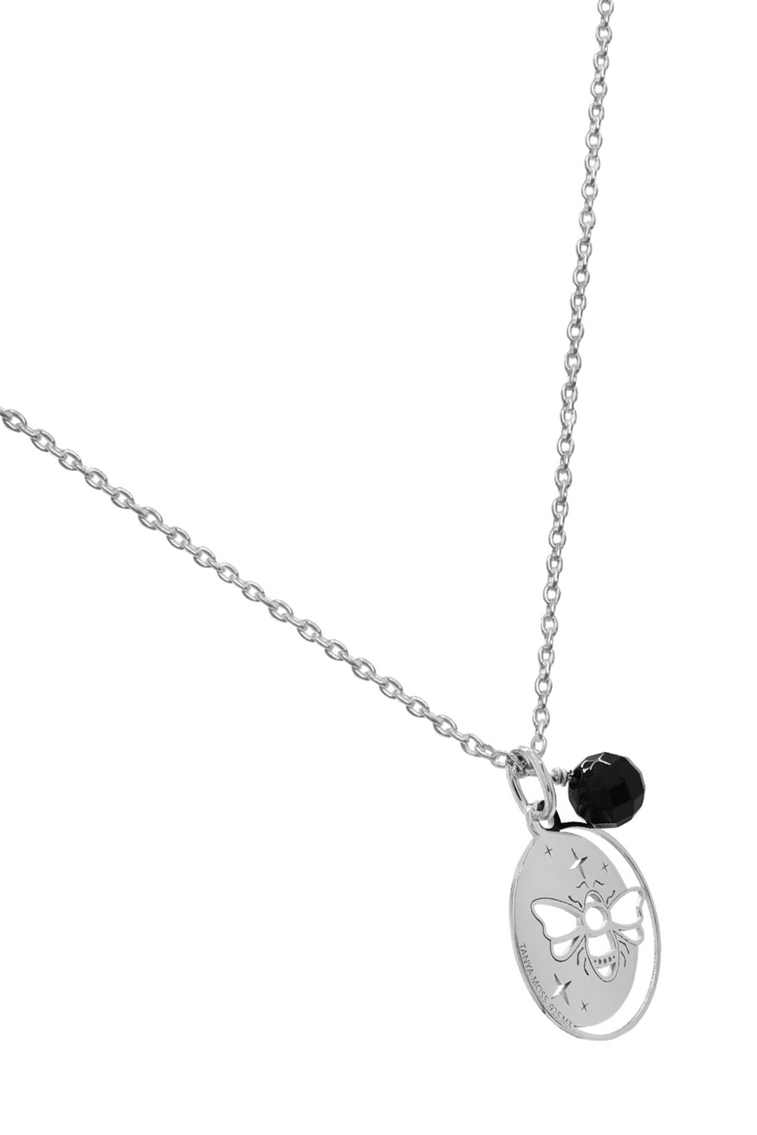 Dije Mujer Plata 925 Magia Luna Prosperidad Agata Negra