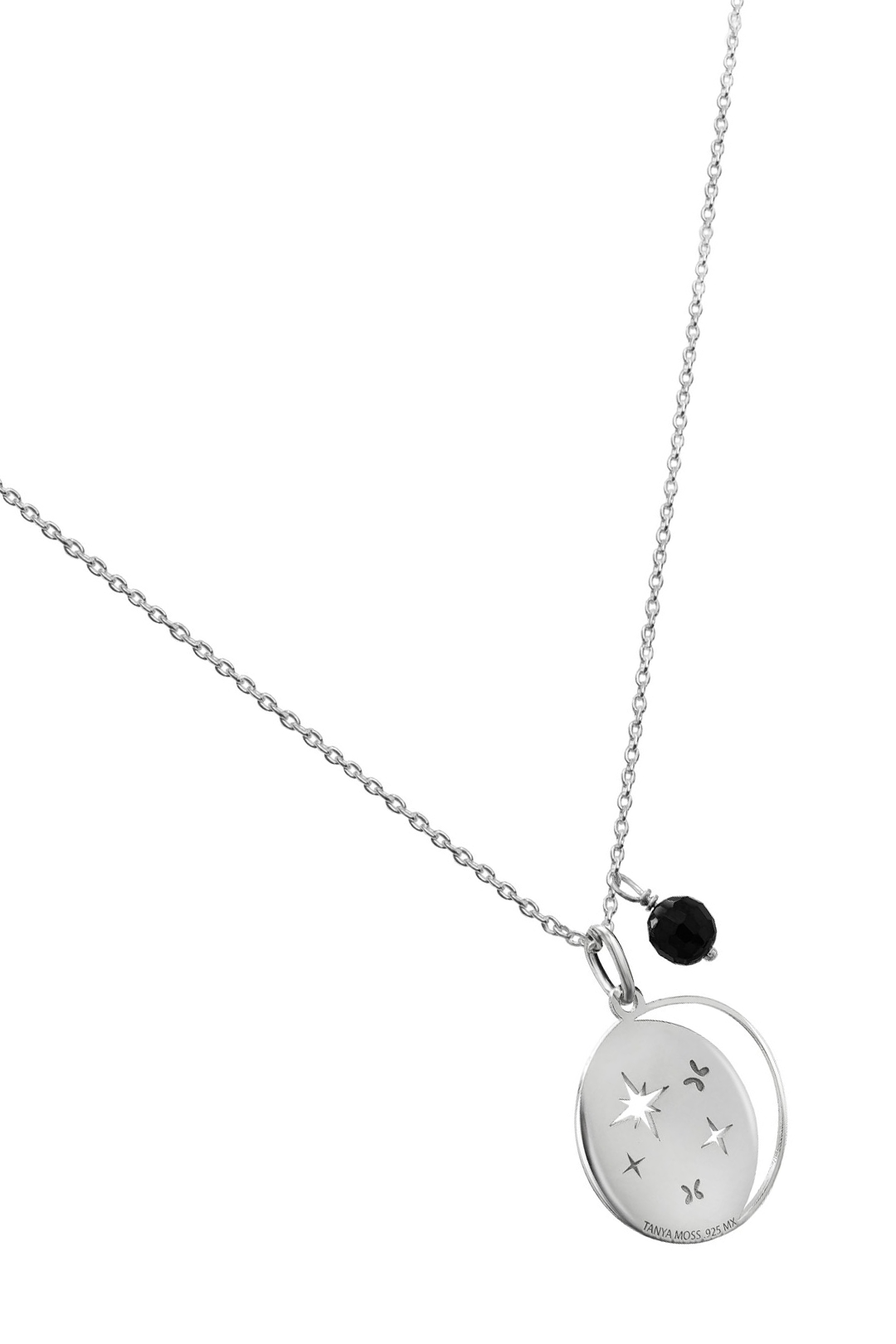 Dije Mujer Plata 925 Magia Luna Cosmos Agata Negra