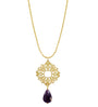 Dije Mujer Plata 925 Encanto 4 Mariposas Amatista Dorado - Tanya Moss