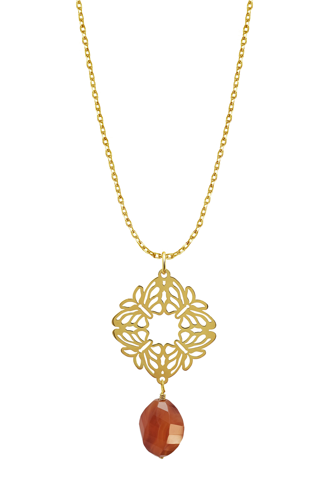 Dije Mujer Plata 925 Encanto 4 Mariposas Coralina Dorado