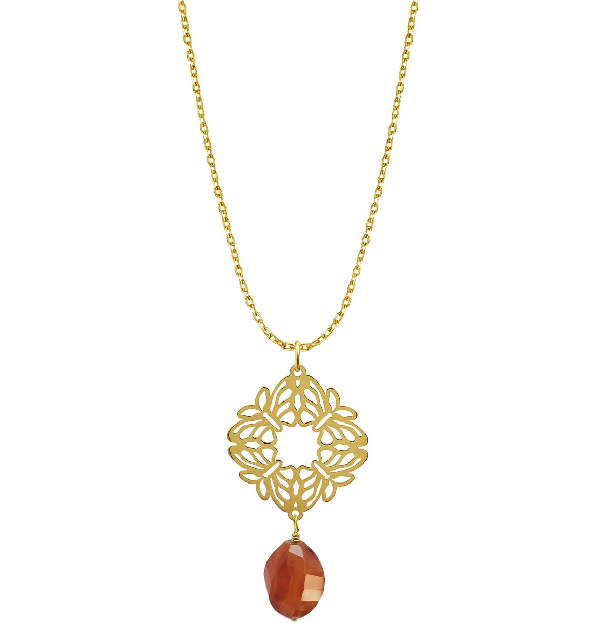 Dije Mujer Plata 925 Encanto 4 Mariposas Coralina Dorado