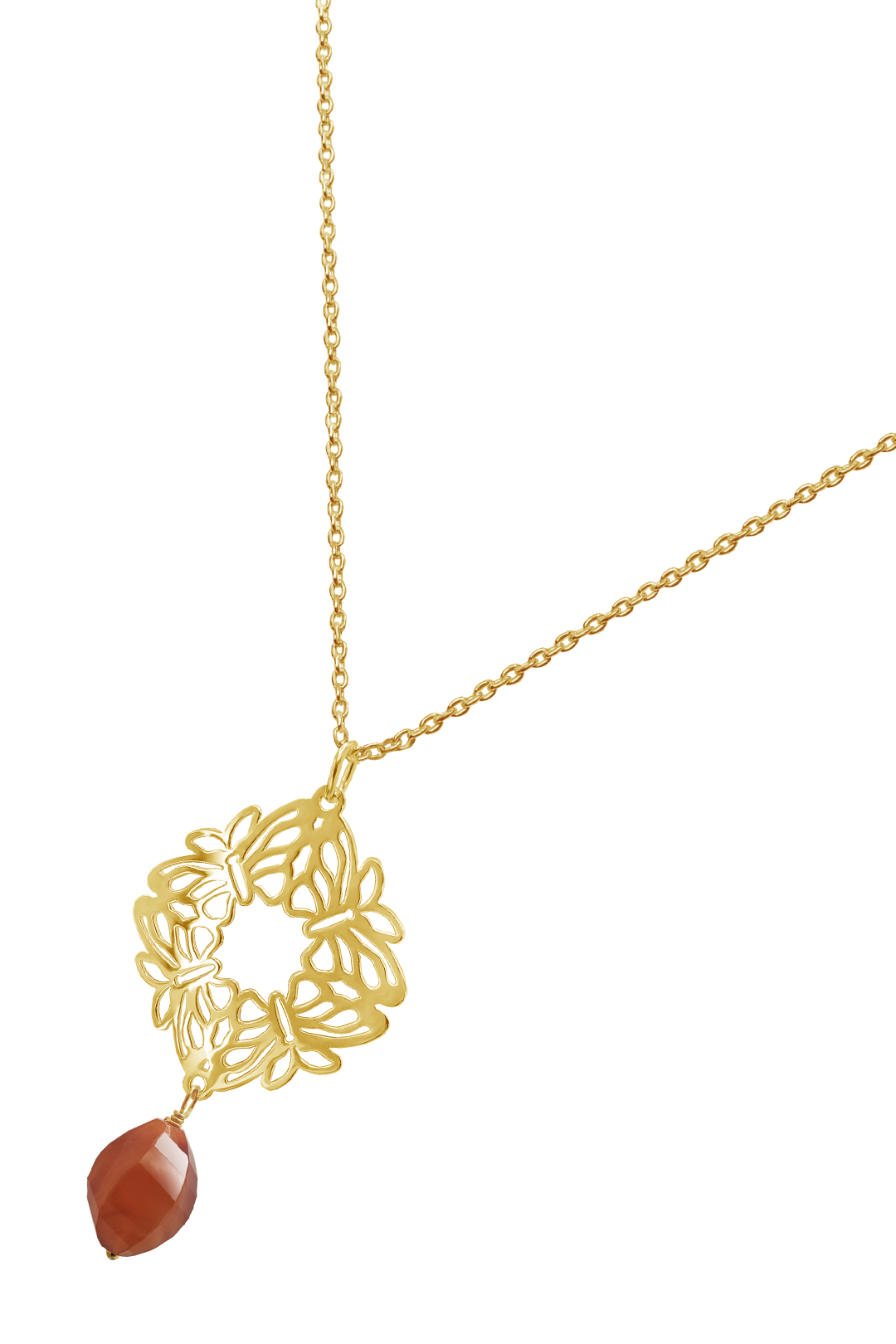 Dije Mujer Plata 925 Encanto 4 Mariposas Coralina Baño de Oro
