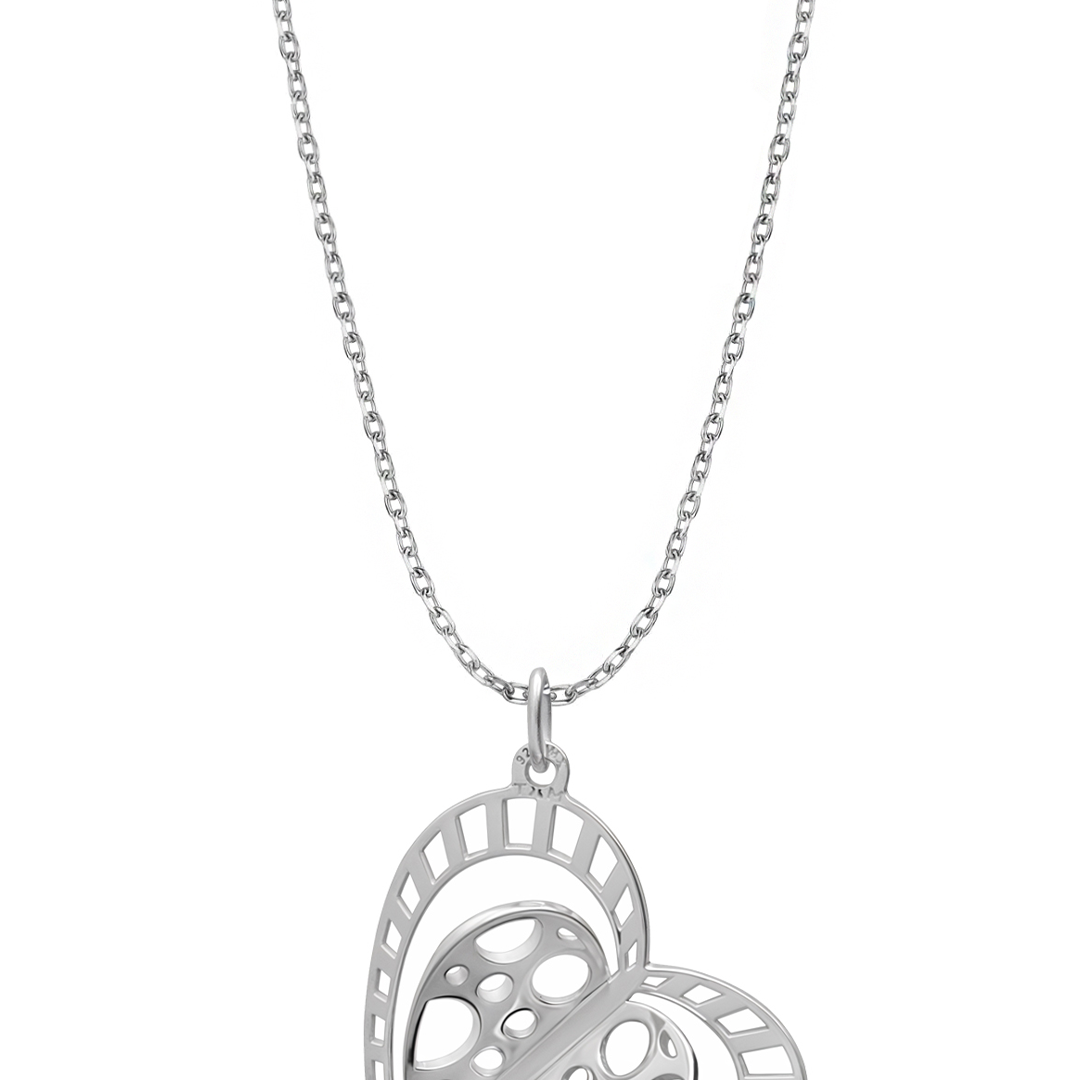 Dije Plata 925 Valentina con Corazón Círculos