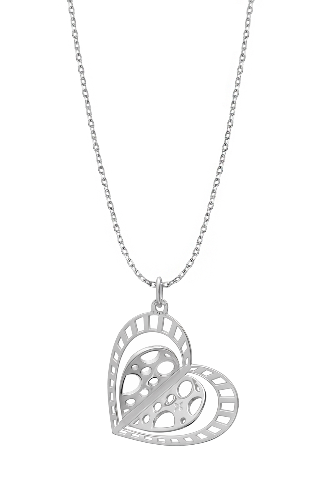 Dije Plata 925 Valentina con Corazón Círculos