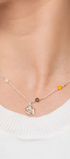 Dije Mujer Plata 925 Ecos Labios Circonia Multicolor - Tanya Moss