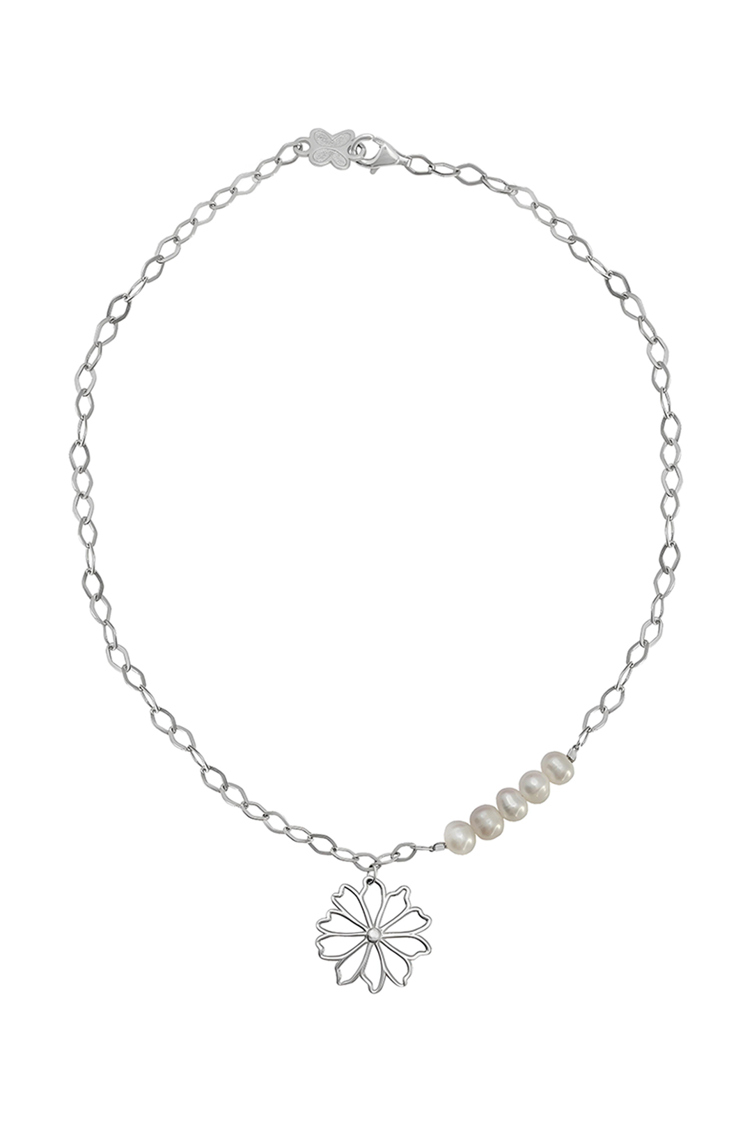 Dije Plata 925 Dalia Flor y Perlas - Tanya Moss