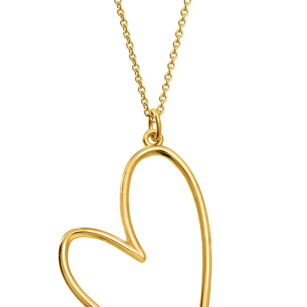 Dije Corazón Latidos Baño De Oro - Tanya Moss