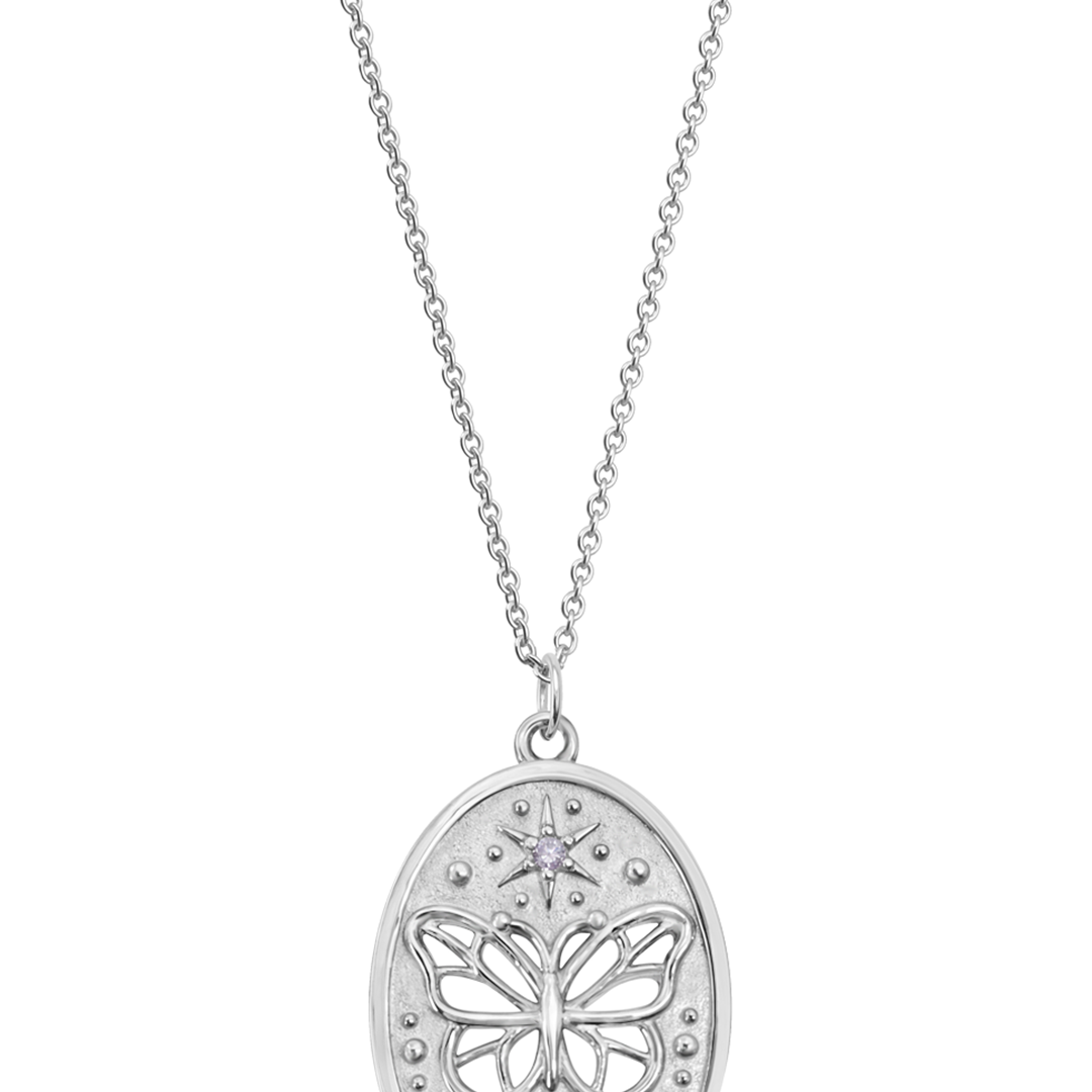 Dije Plata 925 MIA Mariposa Con Circonias - Tanya Moss