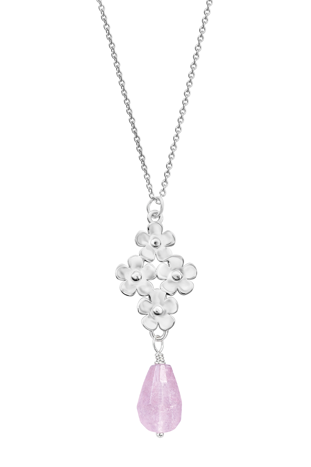 Dije Plata 925 Linda Flores con Amatista - Tanya Moss