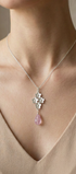 Dije Plata 925 Linda Flores con Amatista - Tanya Moss