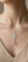 Dije Plata 925 Linda Flores con Amatista - Tanya Moss