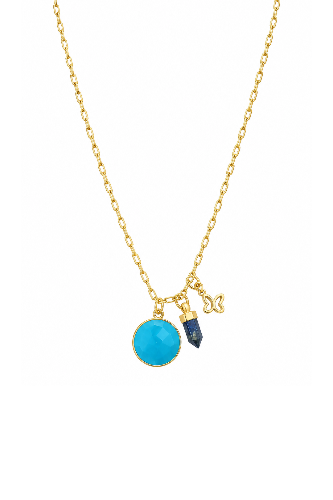 Dije Icónica 3 Charms piedra y Mariposa