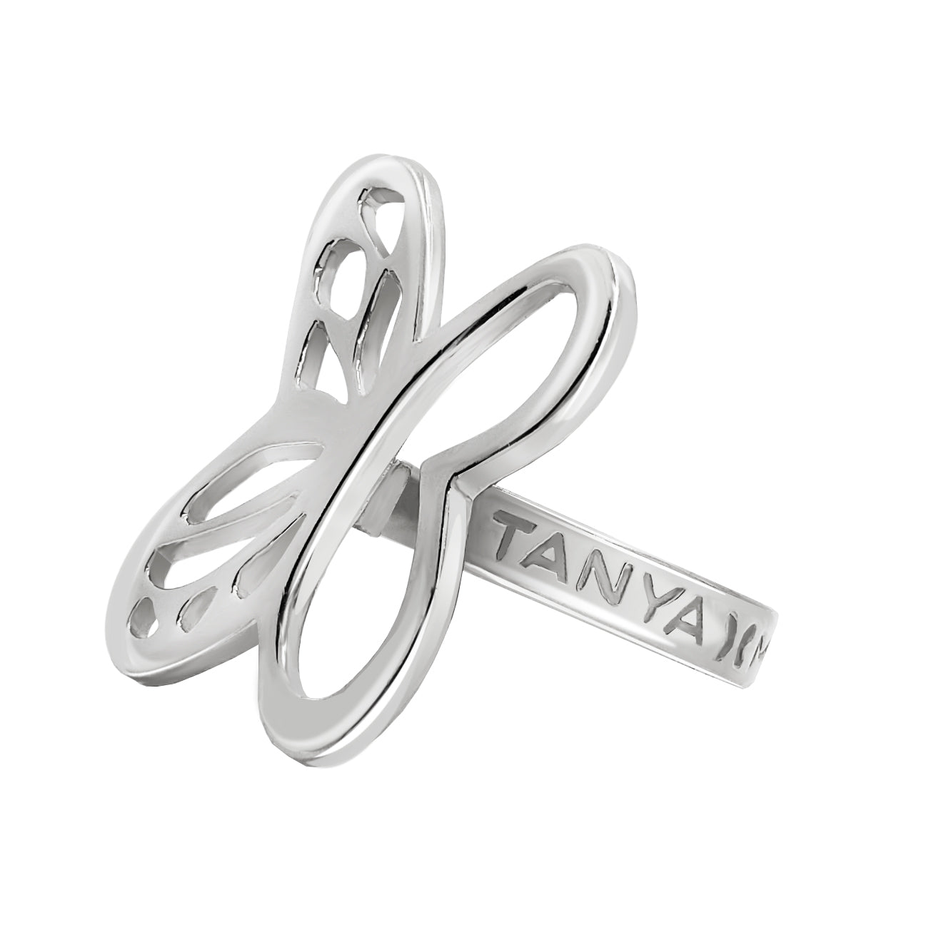 Anillo Plata 925 Esenciales Mariposa Monarca - Tanya Moss