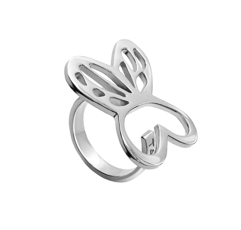 Anillo Mariposa Monarca Talla Grande