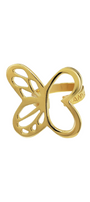 Anillo Plata 925 Esenciales Mariposa Monarca Dorado - Tanya Moss