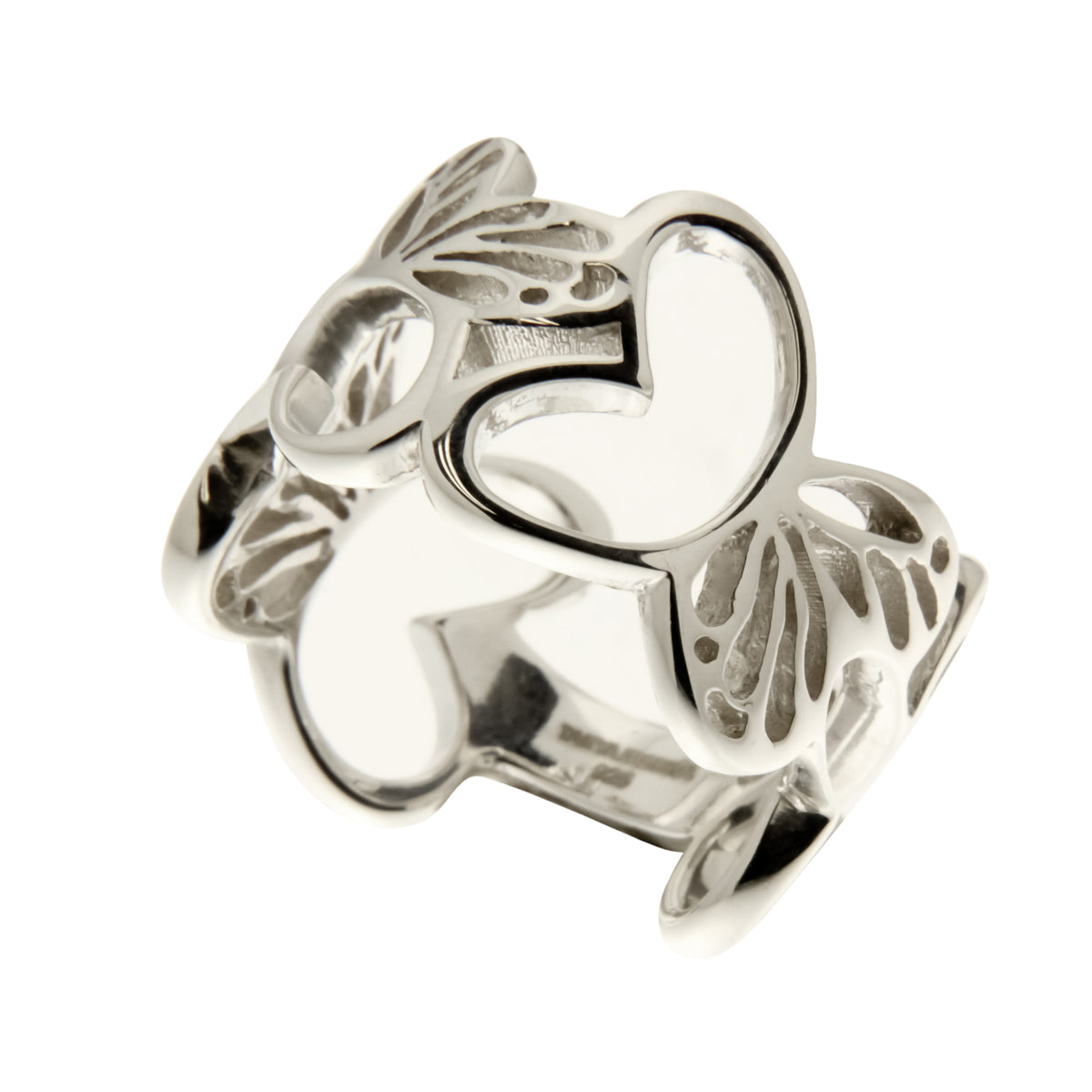 Anillo Esenciales Banda Mariposas Monarca Talla 8