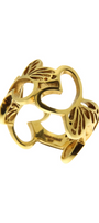 Anillo Esenciales Banda Mariposas Monarca Dorado - Tanya Moss