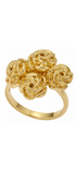 Anillo Bouquet Multirosas de Plata con Baño de Oro - Tanya Moss