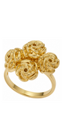 Anillo Bouquet Multirosas de Plata con Baño de Oro - Tanya Moss