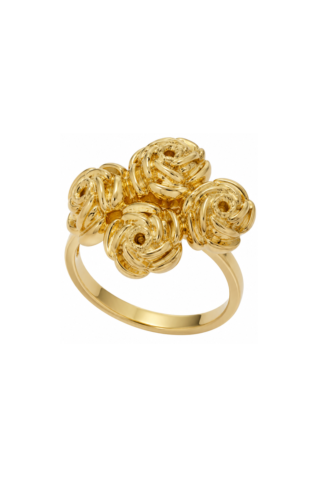 Anillo Bouquet Multirosas de Plata con Baño de Oro - Tanya Moss