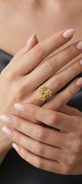 Anillo Bouquet Multirosas de Plata con Baño de Oro - Tanya Moss