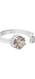 Anillo Plata 925 Valeska Topacio Misty Rose - Tanya Moss