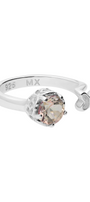 Anillo Plata 925 Valeska Topacio Misty Rose - Tanya Moss