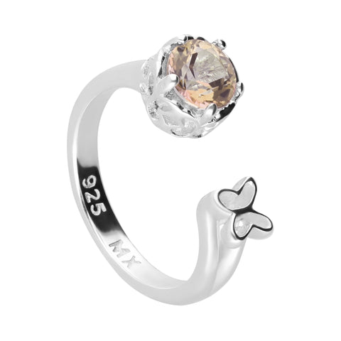 Anillo Plata 925 Valeska Topacio Misty Rose CH 5-7