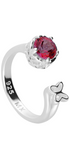Anillo Mariposa Valeska Con Topacio Blazing Red - Tanya Moss