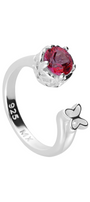 Anillo Mariposa Valeska Con Topacio Blazing Red - Tanya Moss