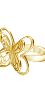 Anillo Plata 925 Aurora Mariposa Dorado - Tanya Moss