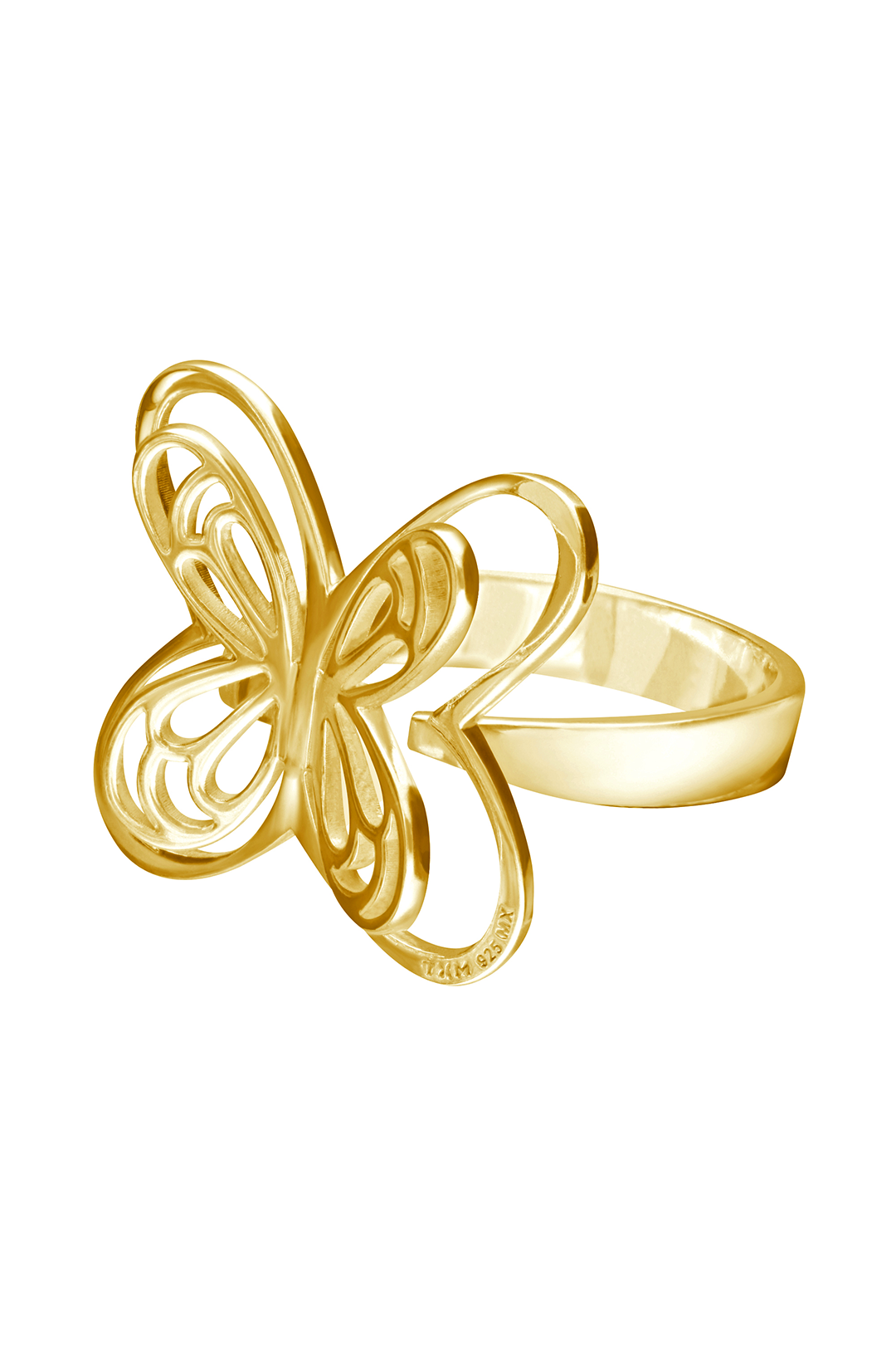 Anillo Plata 925 Aurora Mariposa Dorado - Tanya Moss