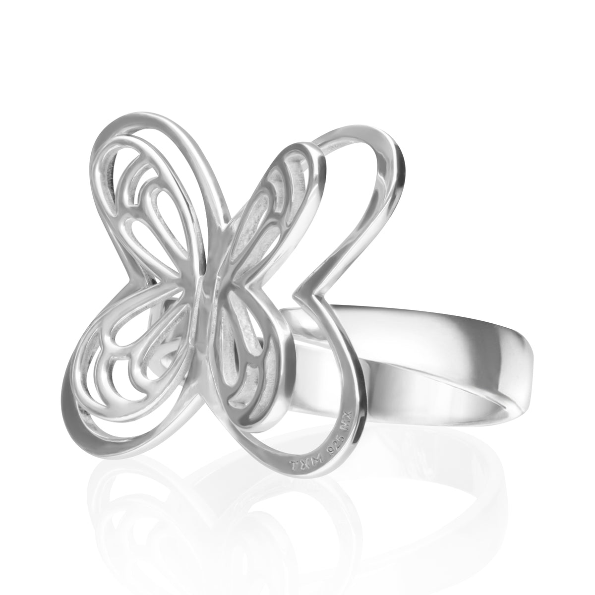 Anillo Mariposa Voladora 1 Mm Grande