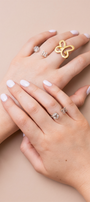 Anillo Plata 925 Liberty Mariposa Dorado - Tanya Moss