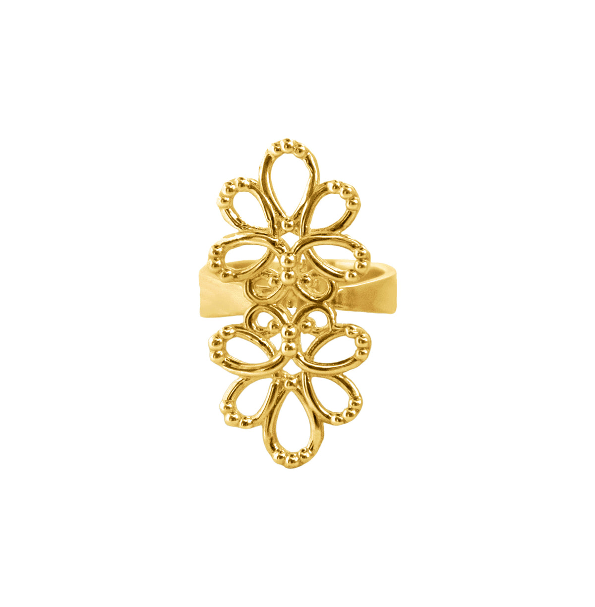 Anillo Serenata Ajustable M Dorado