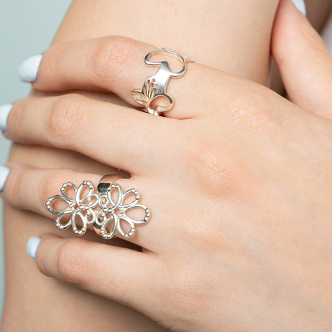 Anillo Mujer Plata 925 Serenata Ajustable