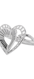 Anillo Plata 925 Valentina con Corazón Destellos - Tanya Moss