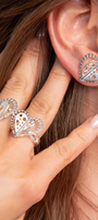 Anillo Plata 925 Valentina con Corazón Círculos - Tanya Moss